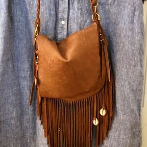 Sweetgrass Leather Suede Fringe bag